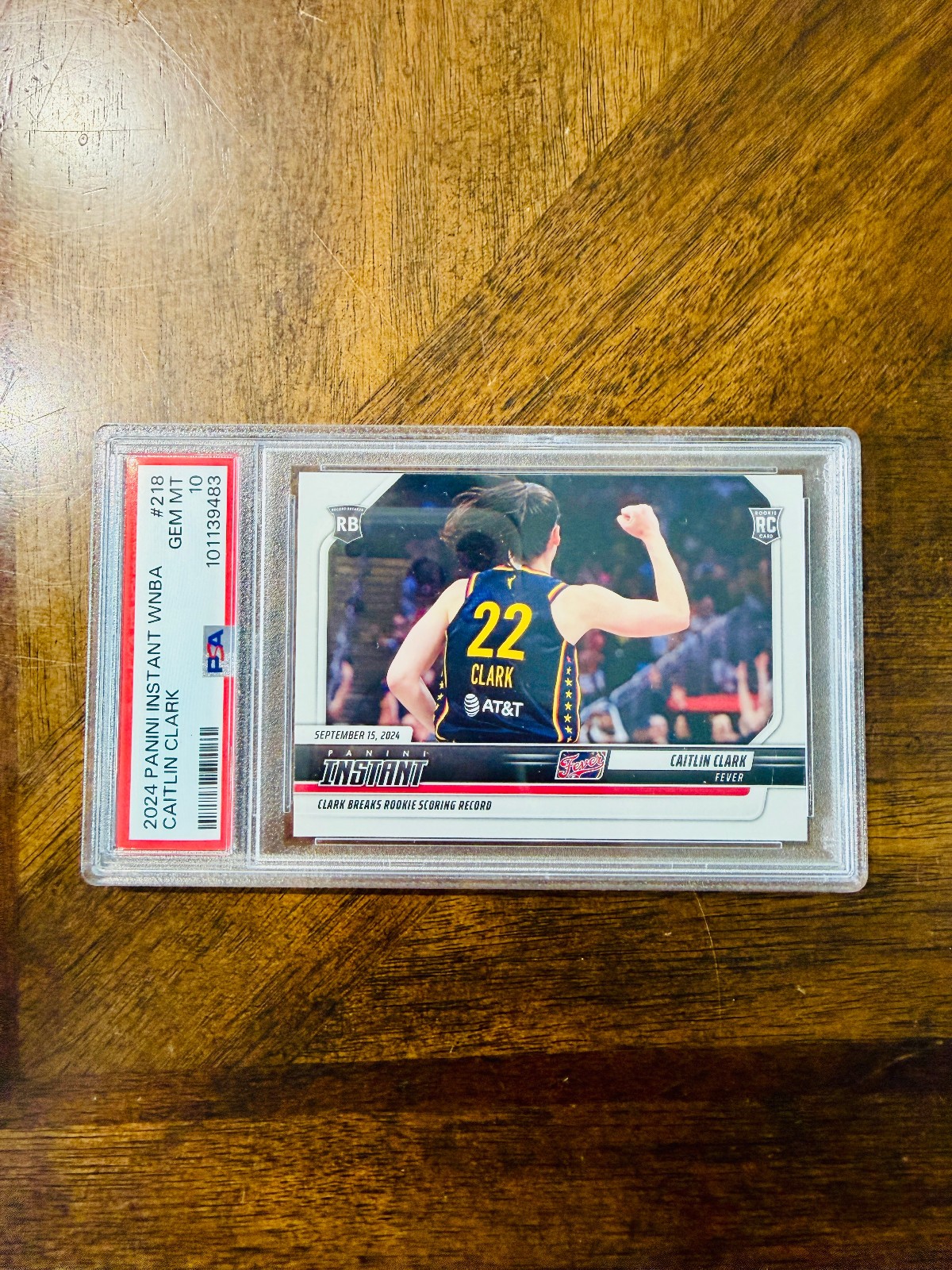 2024 Caitlin Clark RC PSA 10 GEM 🏀 Rookie Numbered # WNBA Fever 218