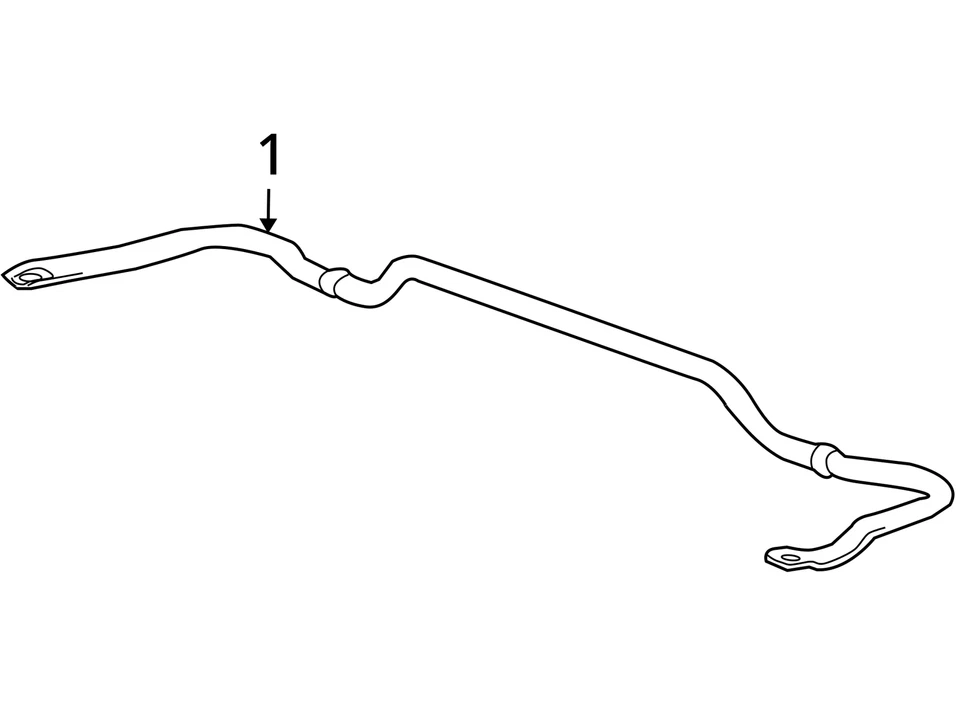 Barra estabilizadora trasera Buick Enclave 2013 tracción delantera fabricante de equipos originales 72 k millas - LKQ419034403 Foto 4 de 4