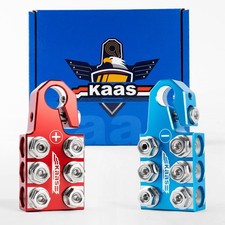 Top Post Battery Terminal Connectors Red Blue Set 12way Clamp 8 To 40 Awg