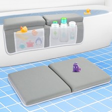 Baby Bath Kneeler and Elbow Kneeling Rest Pad Set, Thickened Bathtub Kneeler ...