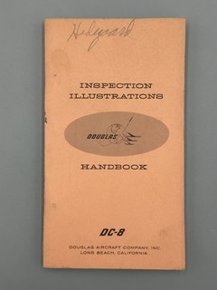 1960 DOUGLAS AIRCRAFT DC 8 Airplane INSPECTION ILLUSTRATIONS Handbook Vintage