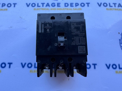 EATON GHB3020 20A 480V 65kA 3P BOLT-ON CIRCUIT BREAKER - 6mo Warranty