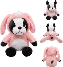 BABOLI Adorable French Bulldog Plush in Bunny Costume, 10" Soft Stuffed... 