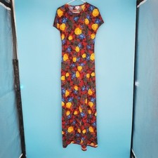 LuLaRoe Women's Size Small Maxi Floral Short Sleeve Dress