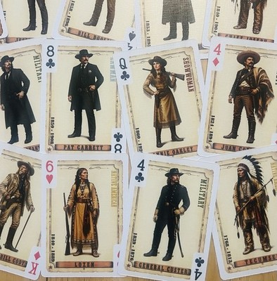 Wanted Legends of The Wild West Playing Cards New From RojoCardz