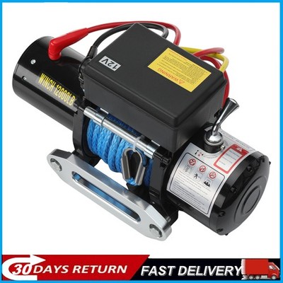 12000LBS Electric Winch 12V Synthetic Cable for 1956-1966 TRUCK 2.2L 3.7L 3.8L