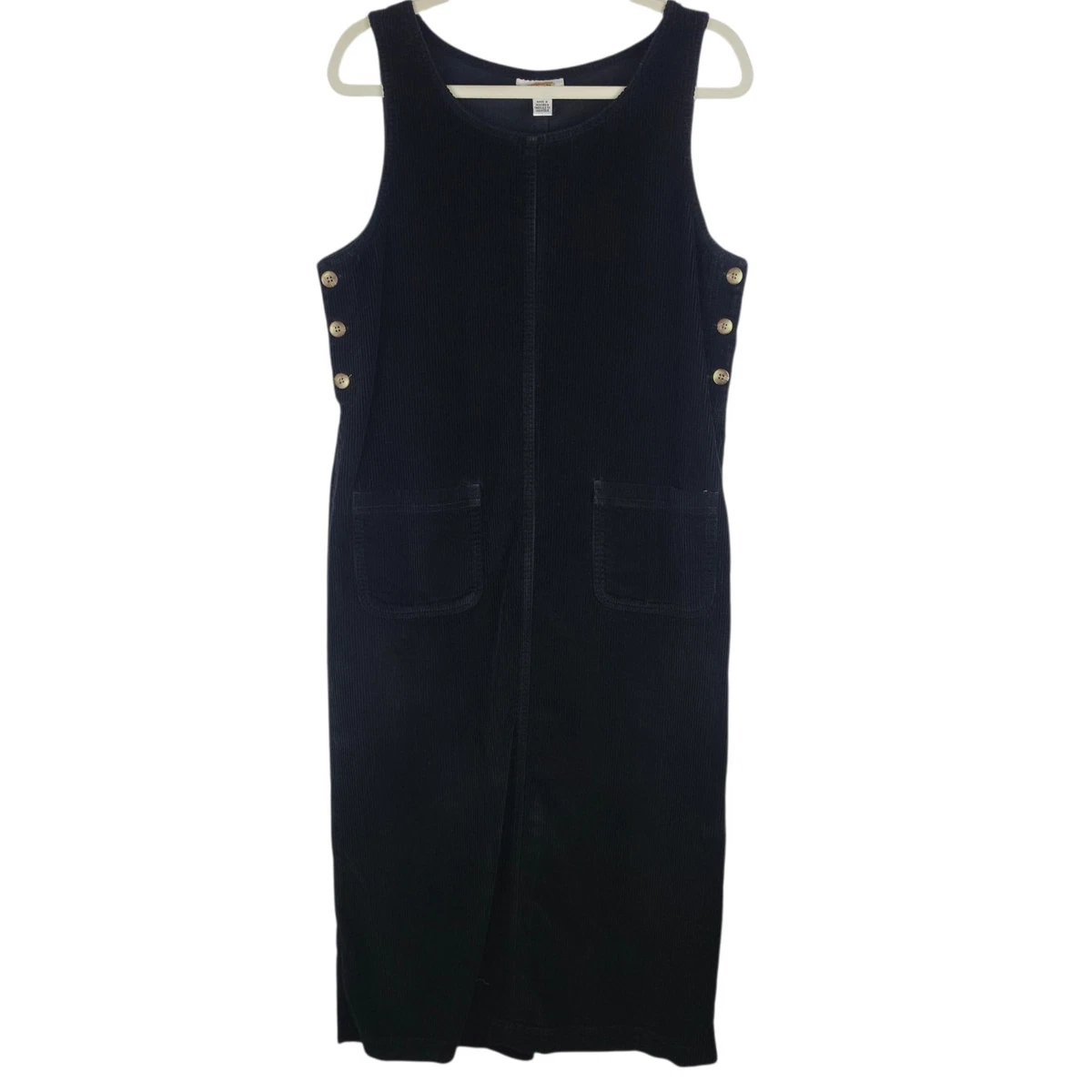 Corduroy Dresses Black Overall Dress for sale | eBay