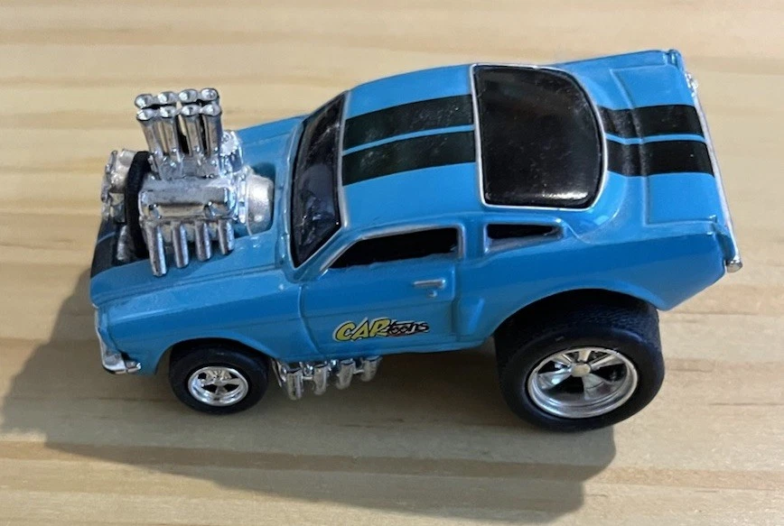 Funline 2001 Muscle Machines Rubber Tires Die-Cast Blue W/ Black Stripes - Image 3 of 4