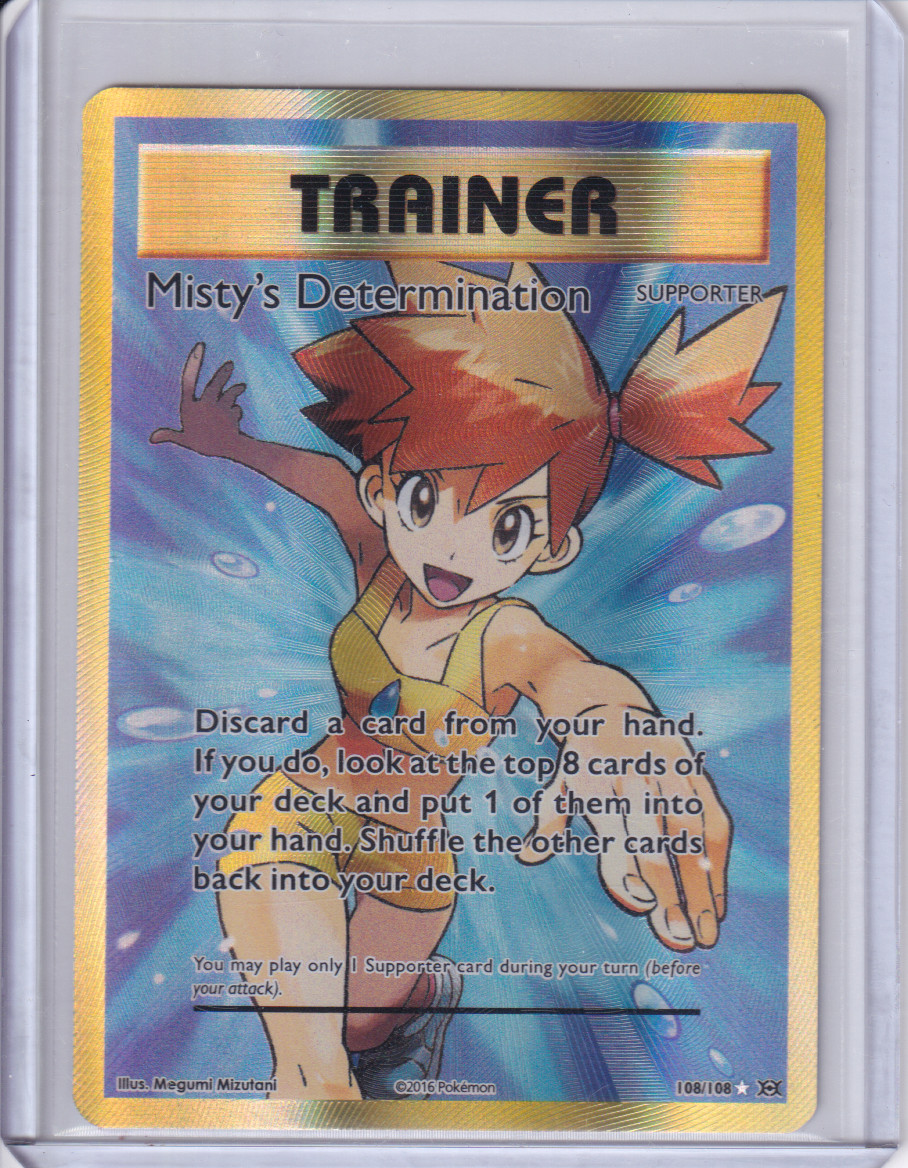 Misty's Determination 108/108 Pokemon TCG XY - Evolutions NM
