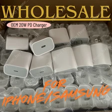 USB C Fast Charger Cube 20W PD Adapter for iPhone16e/17Pro/16Plus/15/14/8 Lot