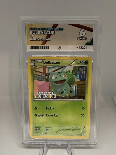 Bulbasaur 1/108 Build A Bear Workshop Promo Stamped Pokemon Card ACE 6