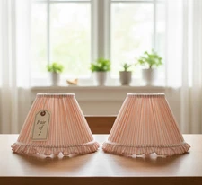 Set of 2 - 12 inch / 30 cm empire premium softback lampshade in cotton