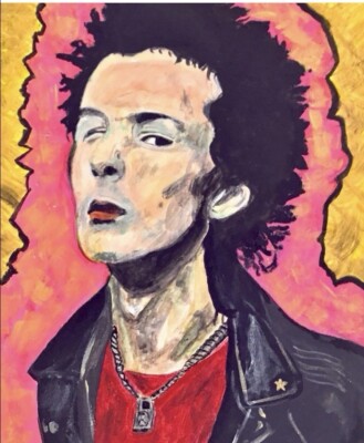 Sid Vicious Gemälde Druck