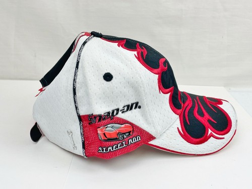 SNAP-ON 12 STREET ROD RED FLAME ADJUSTABLE HAT - CONTINENTAL CAP - BRAND NEW - Picture 2 of 11