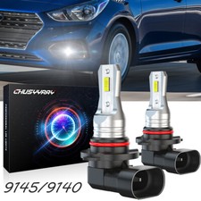 2X 9145 H10 6000K LED Fog Light Driving Bulbs Kit For Toyota RAV4 2001 -2005
