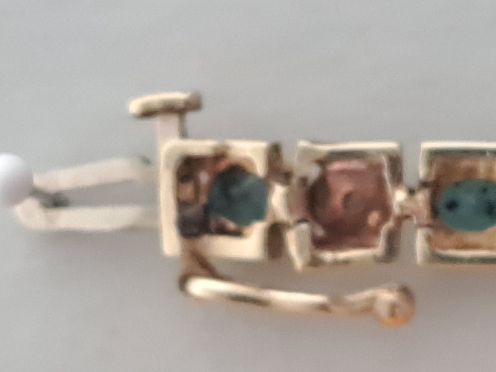 Bracelet-10k Yellow Gold 7.806 gr.-Emerald 2.0 Ct… - image 10