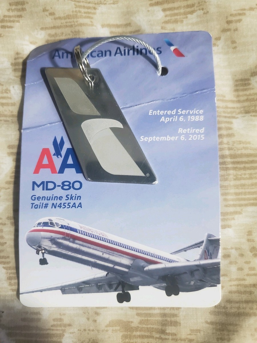 AMERICAN AIRLINES MD80 Genuine Skin Tail N455AA 1988-2015