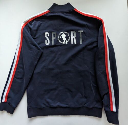 Bikkembergs Sport track top large print - navy - BNWT - men Large - Picture 2 of 14