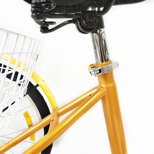 24" Yellow Tricycle 3Wheel 6-Speed Adult Bicycle Tricycle Trike Bike with Basket - Picture 18 of 24