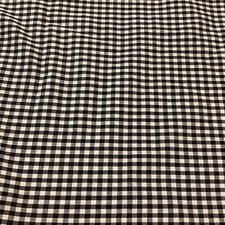 Black And White gingham Checks sewing fabric woven cotton/poly 1 Yard 32 X 44