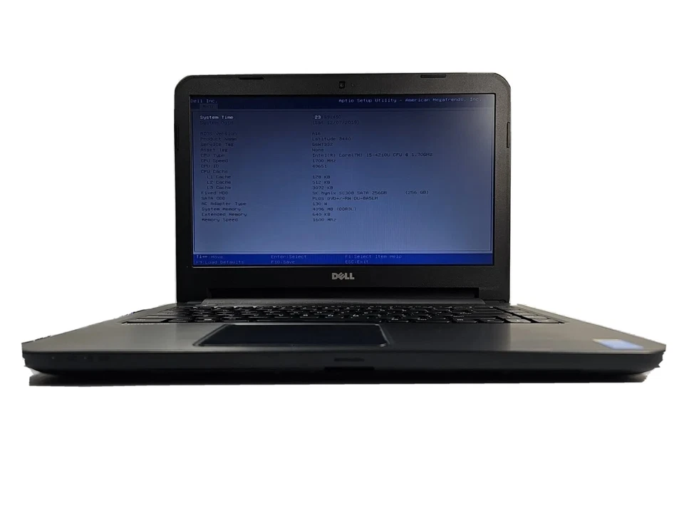 DELL LATITUDE 3440 Intel Core i5 1.7 GHz 4 GB NO HDD LAPTOP COMPUTER  - Image 2 of 4