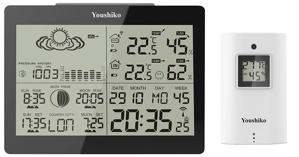  Weather Station with MSF Radio Control Clock ( UK Version )  indoor  / outdoor  - Image 3 of 4
