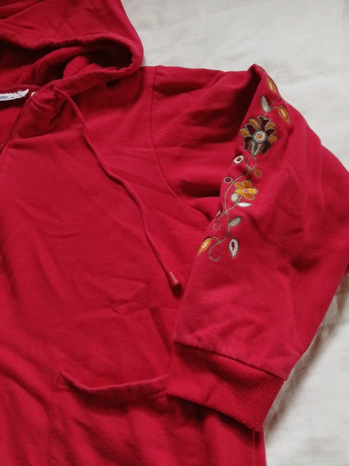 Vintage Blair Christmas Sweater L Red Long Sleeve Huddle Packets Red Soft Top Wo - Image 2 of 4