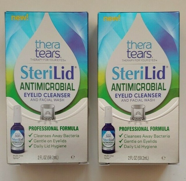 TheraTears SteriLid Antimicrobial Eyelid Cleanser Face Wash Exp 2021