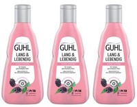 ✅Guhl Lang Und Lebendig Aufbau Shampoo Langes Haarmit Brombeere Und ÖL 3X 250Ml✅