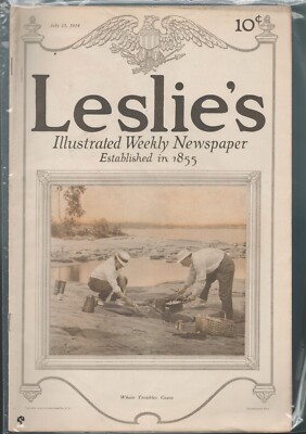 Leslie's magazine--July 23 1914-----173 | eBay