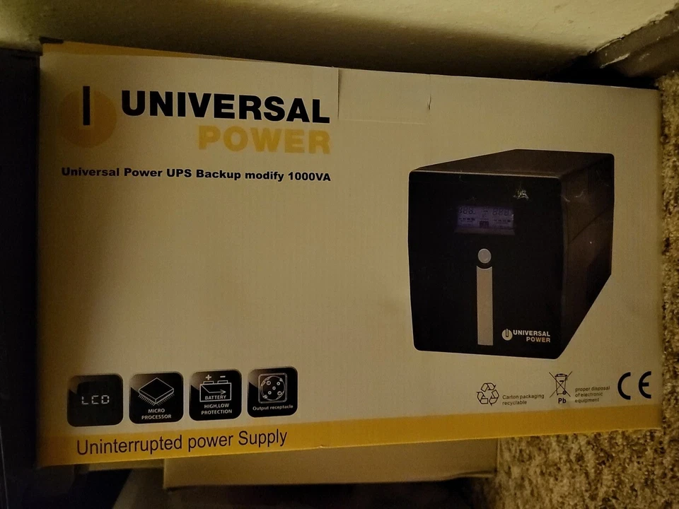 Universal Power UPS Backup Modify 1000VA, Line-interactive USV, 1000 VA, 600W