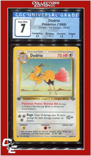 Dodrio (1st Edition) graded CGC 7 for sale on eBay