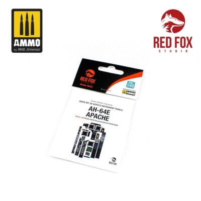 Redfox studio #RFSQS-48032 032 1/48 AH-64E Apache Guardian for Hasegawa kit