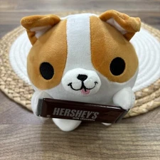 Zuru Snackles Benji Corgi Dog Plush with Hersheys Chocolate Bar 6" Plushie
