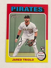 2024 TOPPS HERITAGE JARED TRIOLO #253 ROOKIE PITTSBURGH PIRATES BASEBALL CARD. rookie card picture