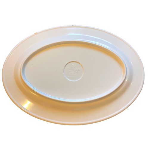 Tai Hong Melamine Serving Platter Floral Design Oval Decorative Plate - Picture 4 of 6