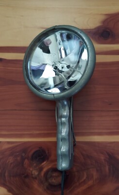 Vintage General Electric On Guard Hand Held Car Spot Light - Works 