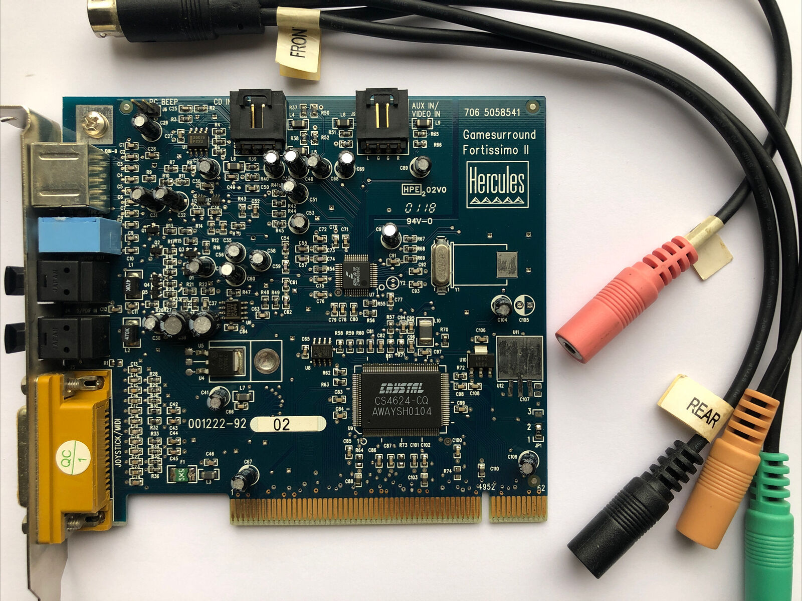 Hercules 5058541 Gamesurround Fortissimo II Digital PCI Audio Sound-Card