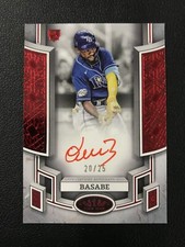 2024 Topps Tier One #BOA-OB Osleivis Basabe Autograph Red Foil /25 Tampa Bay