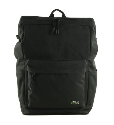 LACOSTE Neocroc Square Backpack Rucksack Rucksack Noir schwarz Neu