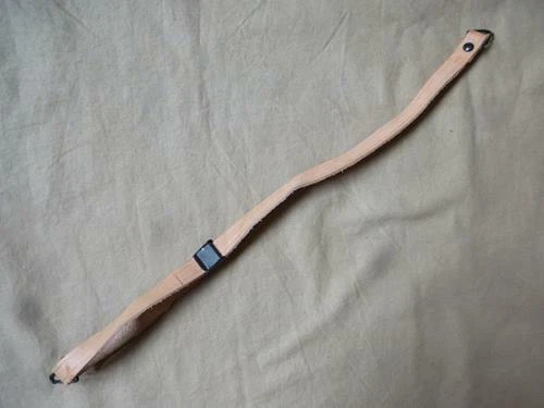 Jugulaire cuir brun pour liner casque USM1 reenactment Normandie 1944 - Photo 4/4