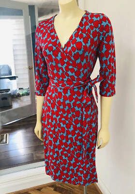S NEW DVF Diane von Furstenberg NEW JULIAN Henlow Candy Red