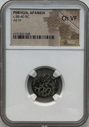 PHRYGIA, APAMEIA AE19 c.88-40 BC - NGC CH VF - FREE SHIPPING!