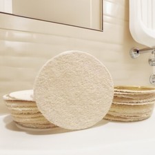 Skin Scrubber Konjac Sponge, Pack of 6 Pure Konjac Root Exfoliating Body Sponge