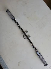 VINTAGE UNIVERSAL TWISTED CHROME HIGHWAY BAR & FOOTREST MOTORCYCLE W/ 1 Clamp