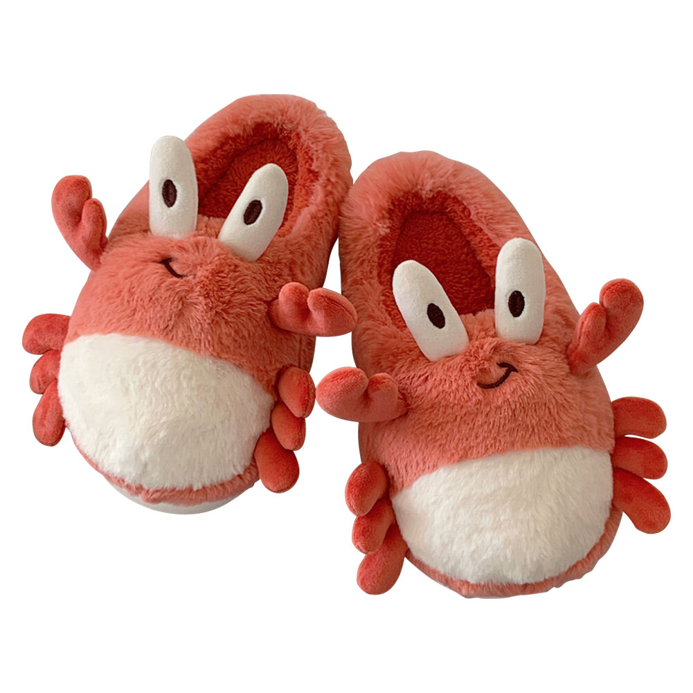 APL Pantofole granchio peluche carine termiche casa pantofole scarpe da passeggio pelose per uomo donna
