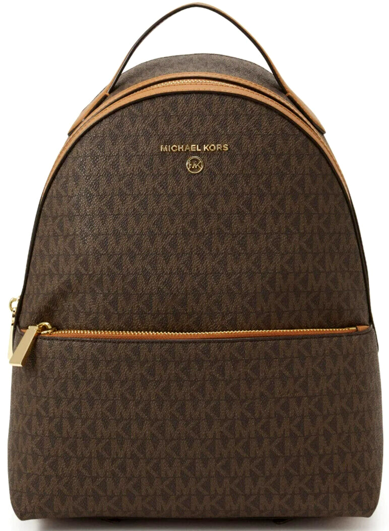 Michael Kors Travel School Brown Pvc Backpack Michael Kors Jet Set Item Large Signature Pvc Chain Backpack  main image 4