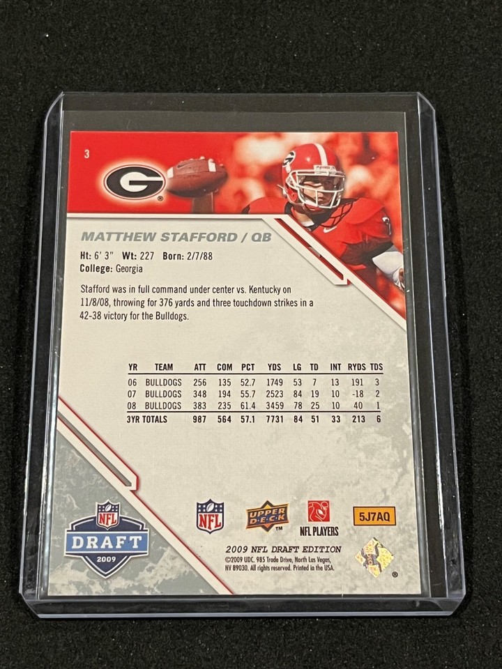 Top 10 Matthew Stafford Rookie Cards