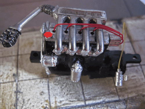 VW Motor 2,0l 16V 1.8 Modellauto Golf  universal Umbau Tuning Bausatz Kit 1/18  - Bild 3 von 5