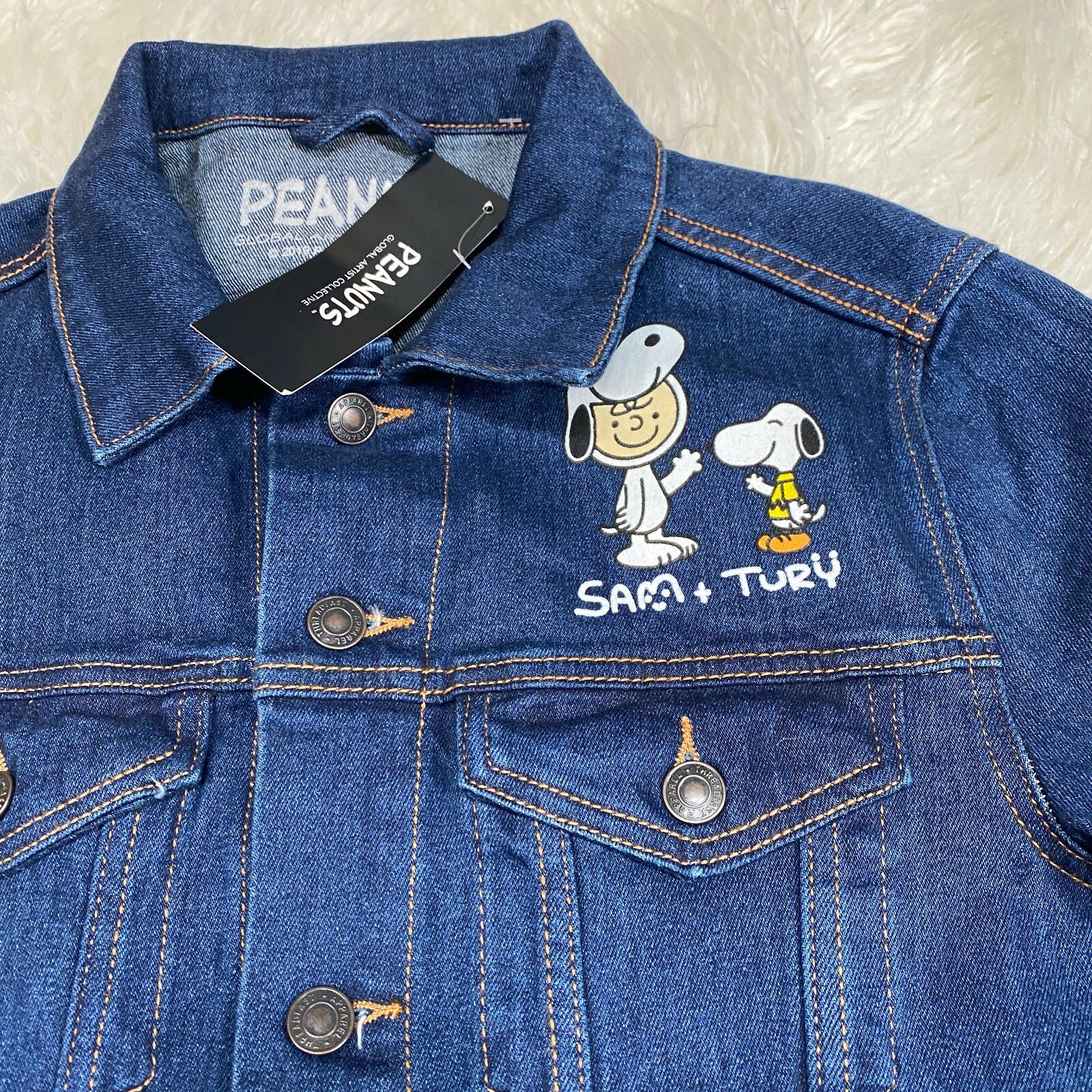 PEANUTS SNOOPY X SAM AND TURY JEAN JACKET "NWT" PEANUTS DENIM JACKET eBay